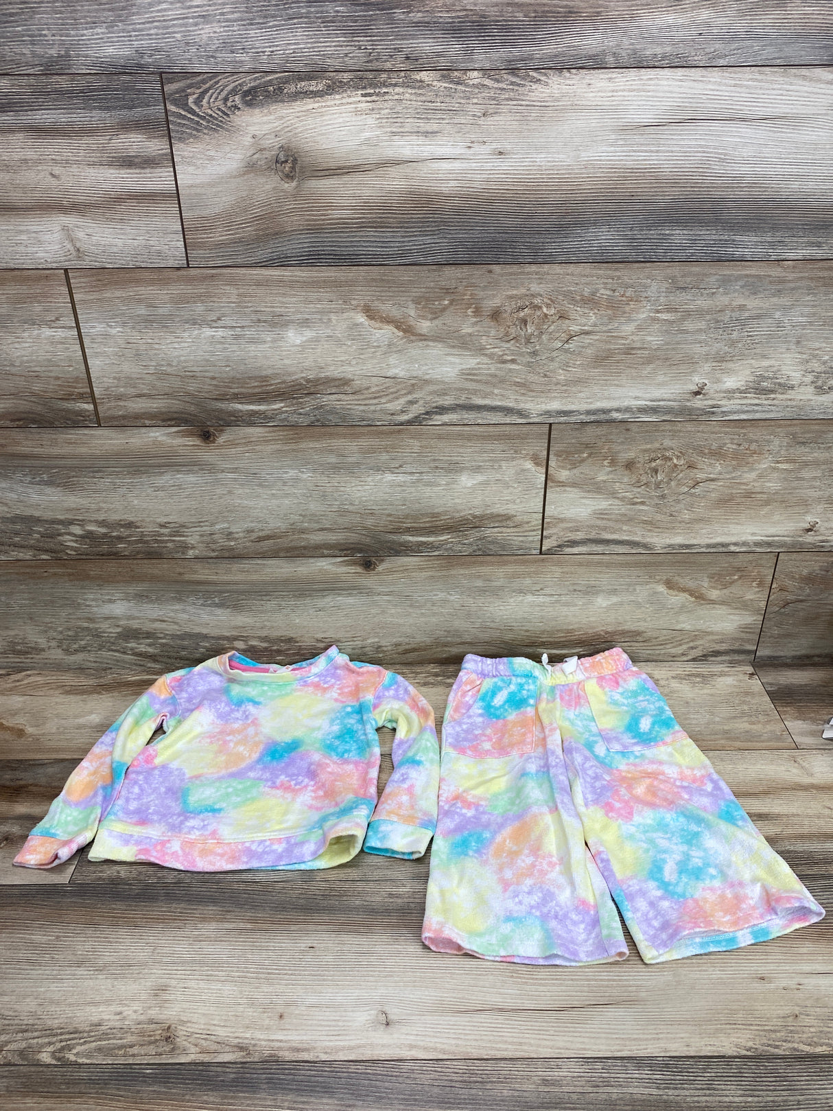 Cat & Jack 2pc Tie-Dye Sweatshirt & Pants sz 4T