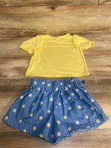 Btween 2pc Ruffle Trim Shirt & Shorts Yellow sz 4T