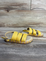 Janie & Jack Sunset Mood Straw Sandals Yellow sz 6c
