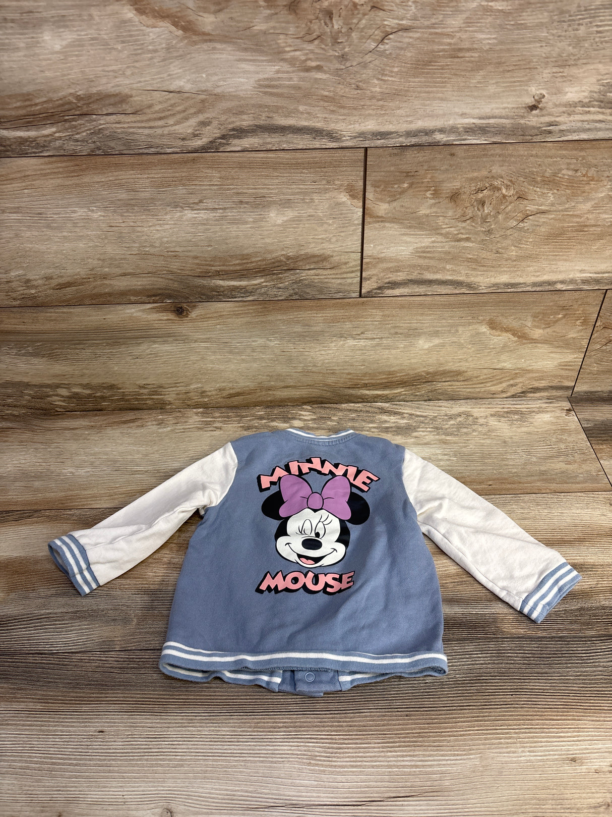 H&M x Disney Minnie Mouse Varsity Jacket Blue sz 18m