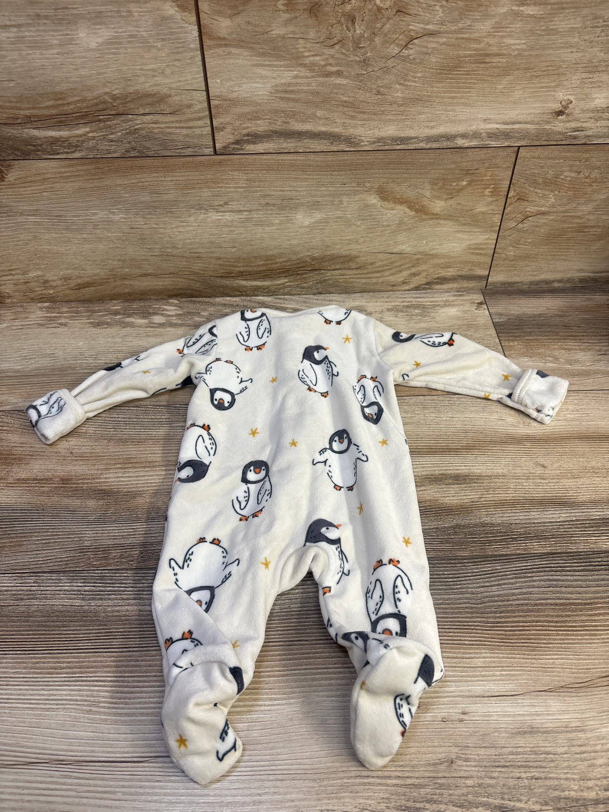 Old Navy Penguin Blanket Sleeper Ivory sz 0-3m