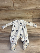 Old Navy Penguin Blanket Sleeper Ivory sz 0-3m