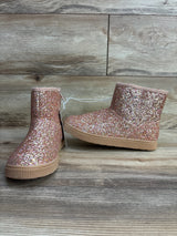 NEW Cat & Jack Holland Shearling Style Boots Rose Gold sz 3Y