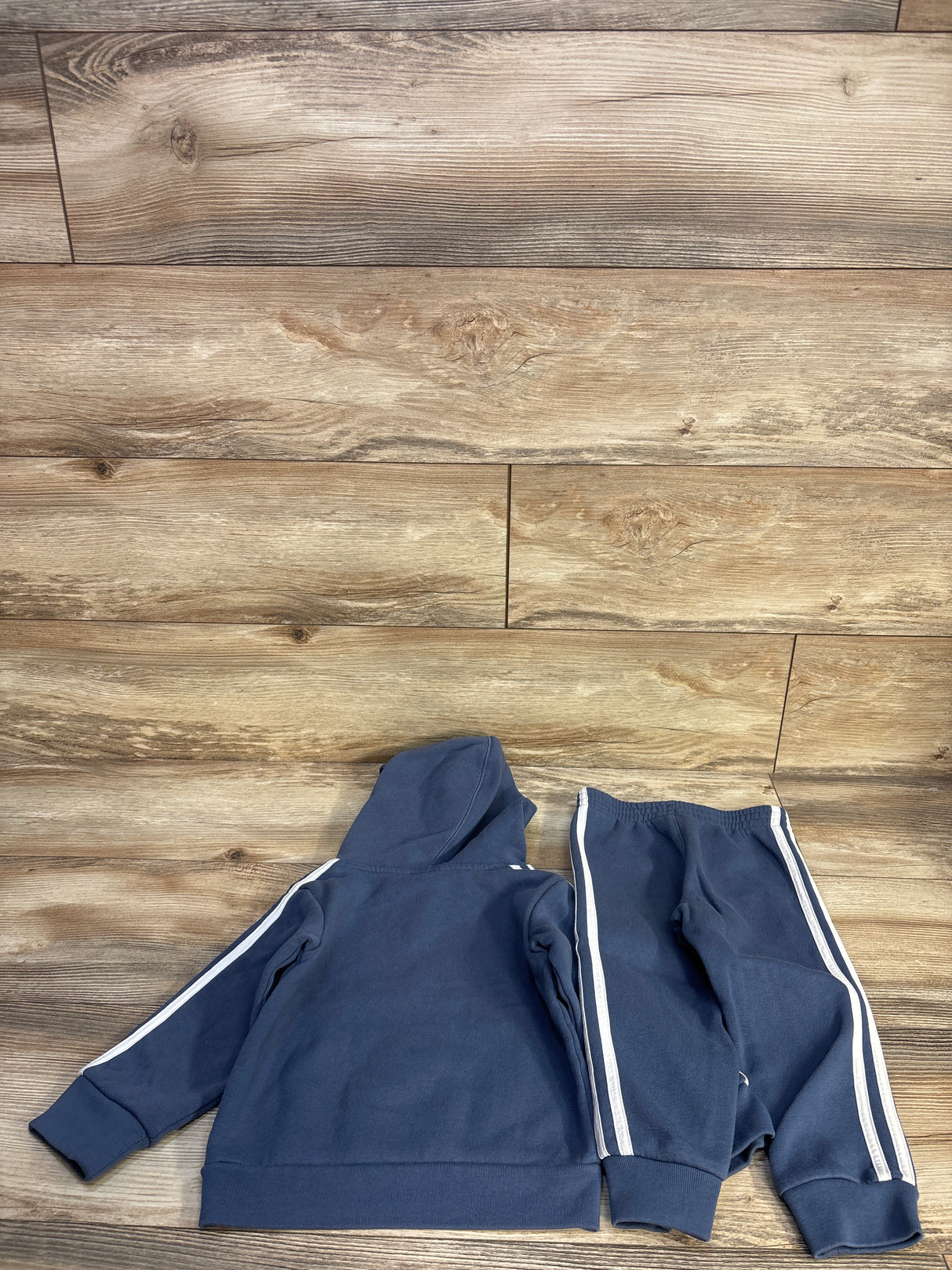 Adidas 2pc Pullover Sweatshirt & Joggers Set Blue sz 2T