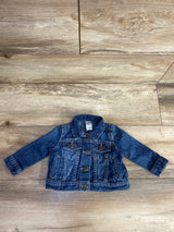 Carter's Denim Button Up Jacket Blue sz 9m