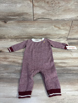 NEW Cat & Jack Sweater Knit Coverall Red sz 0-3m