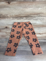 Zara Ribbed Floral Pants Brown sz 6-9m