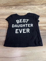 Children's Place Best Daughter Ever Shirt Black sz 18-24m