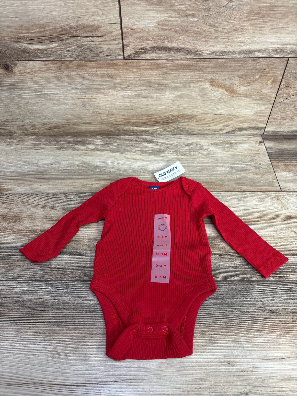 NEW Old Navy Rib-Knit Red Bodysuit sz 0-3m