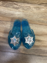 Disney Princess Frozen Dress Up Shoes Blue sz 9-13c