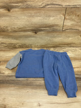Carter's 2pc Pullover Sweatshirt & Joggers Set Blue sz 12m