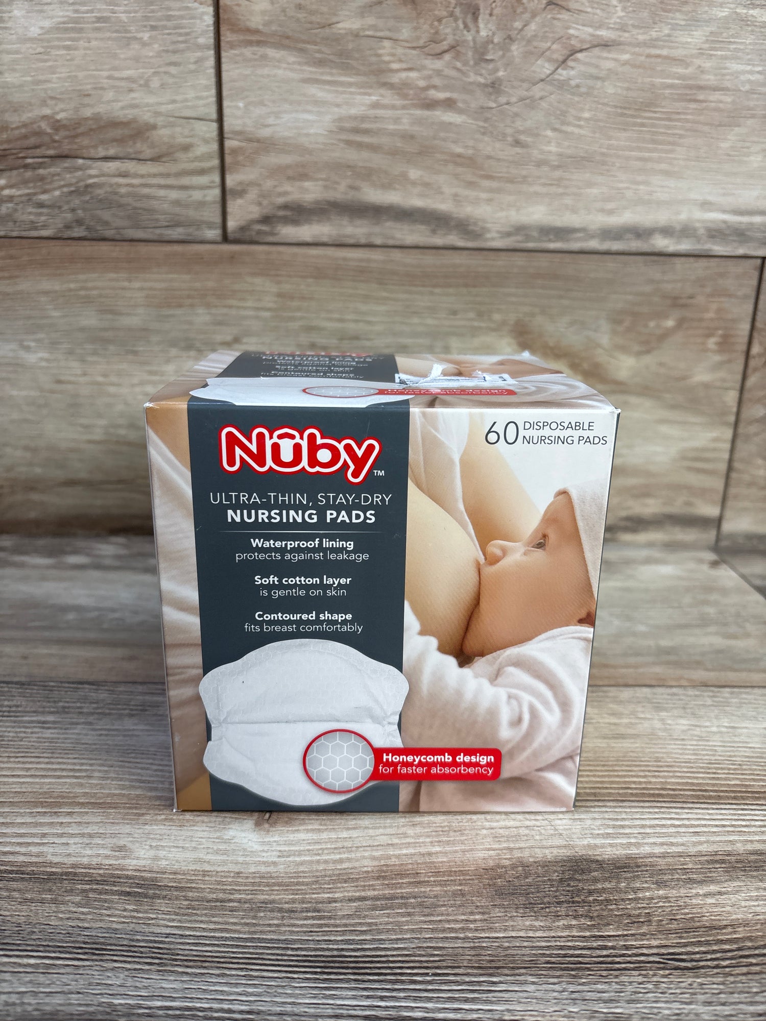 NEW Nuby Ultra-Thin Stay-Dry Nursing Pads 60ct.