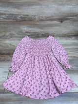 Btween Long Sleeve Smocked Dress Pink sz 5T