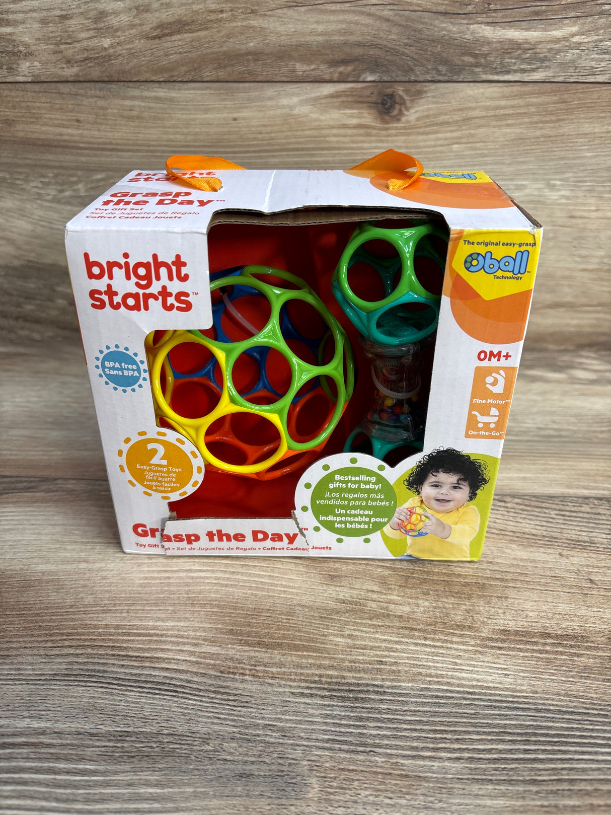 NEW Bright Starts 2pc Oball Bundle Rattle Set 0m+