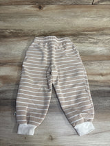 Easy Peasy Striped Drawstring Joggers Tan sz 2T