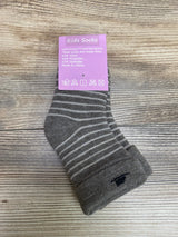 NEW Eocom Thick Warm Wool Crew Socks Brown Sz 1/3T