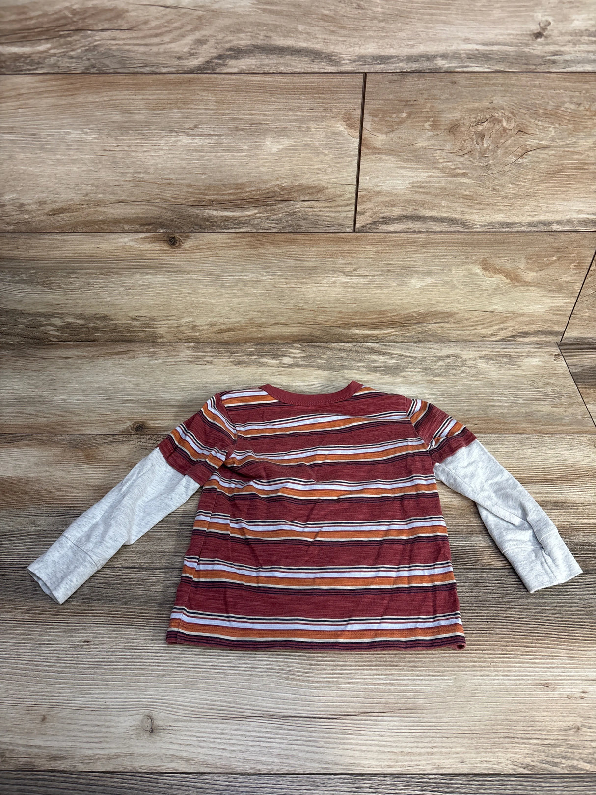 Osh Kosh Long Sleeve Striped Shirt Berry sz 2T
