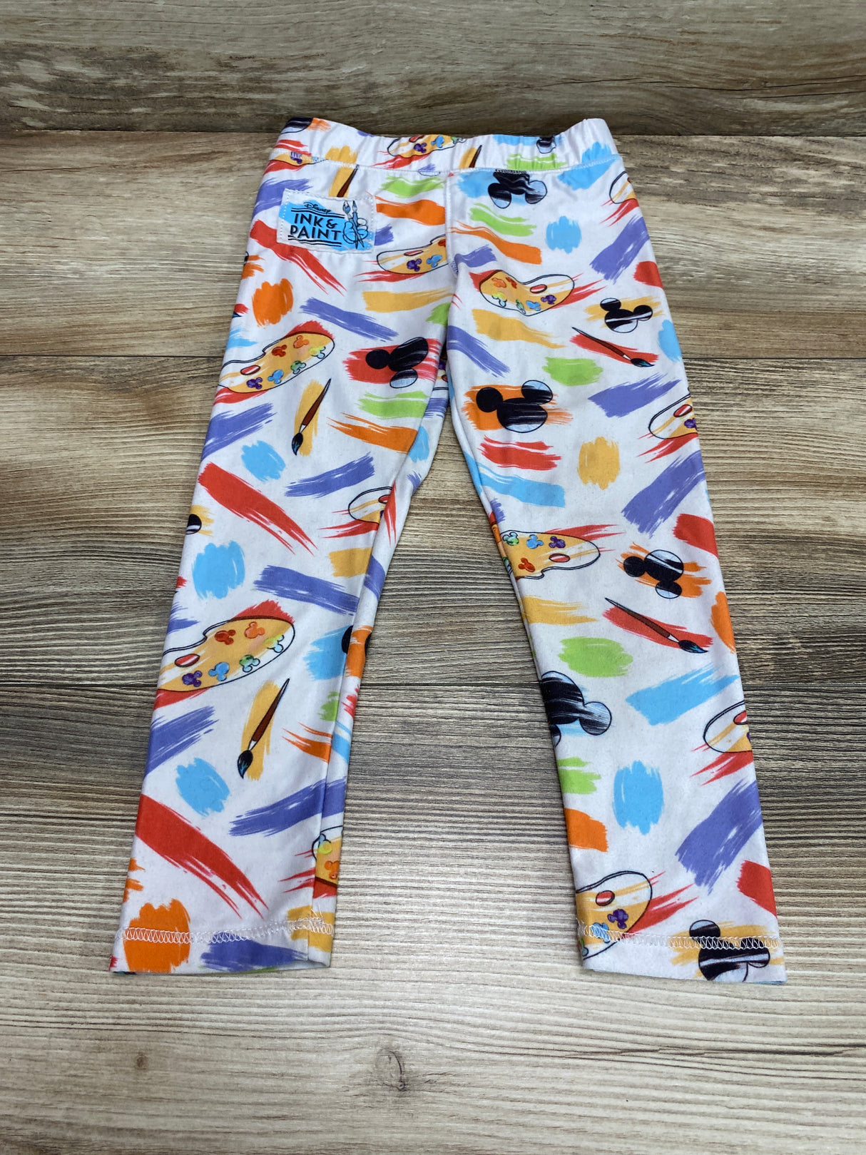 Disney Parks Ink & Paint Leggings White sz 3T