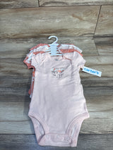 NEW Carter's 5pk Smile And Sunshine Bodysuits Pink sz 9m
