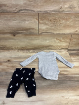 Just One You 2pc Ghost Bodysuit & Pants Set Grey sz Newborn