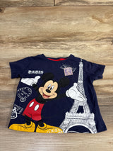 Disney Mickey Mouse Paris Shirt Navy sz 2T