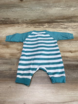 Koala Baby Striped Little Brother Sleeper Green sz Newborn