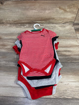 NEW Puma 5pk Bodysuits Red sz 3-6m