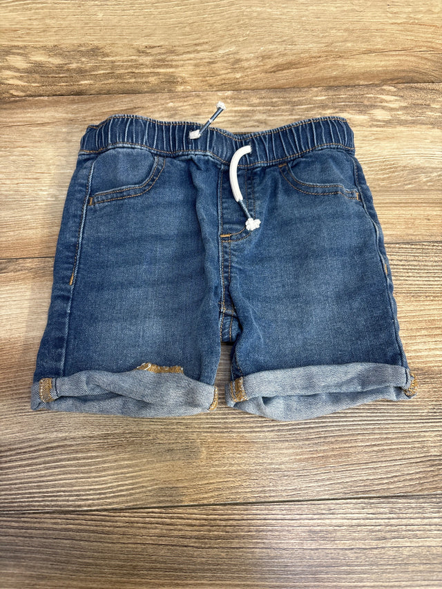 Okie Dokie Drawstring Denim Shorts Blue sz 4T - Me n Mommy To Be