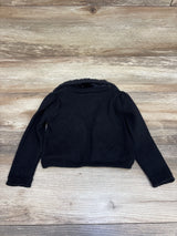 Gymboree Faux Fur Collar Cardigan Black sz 12-18m