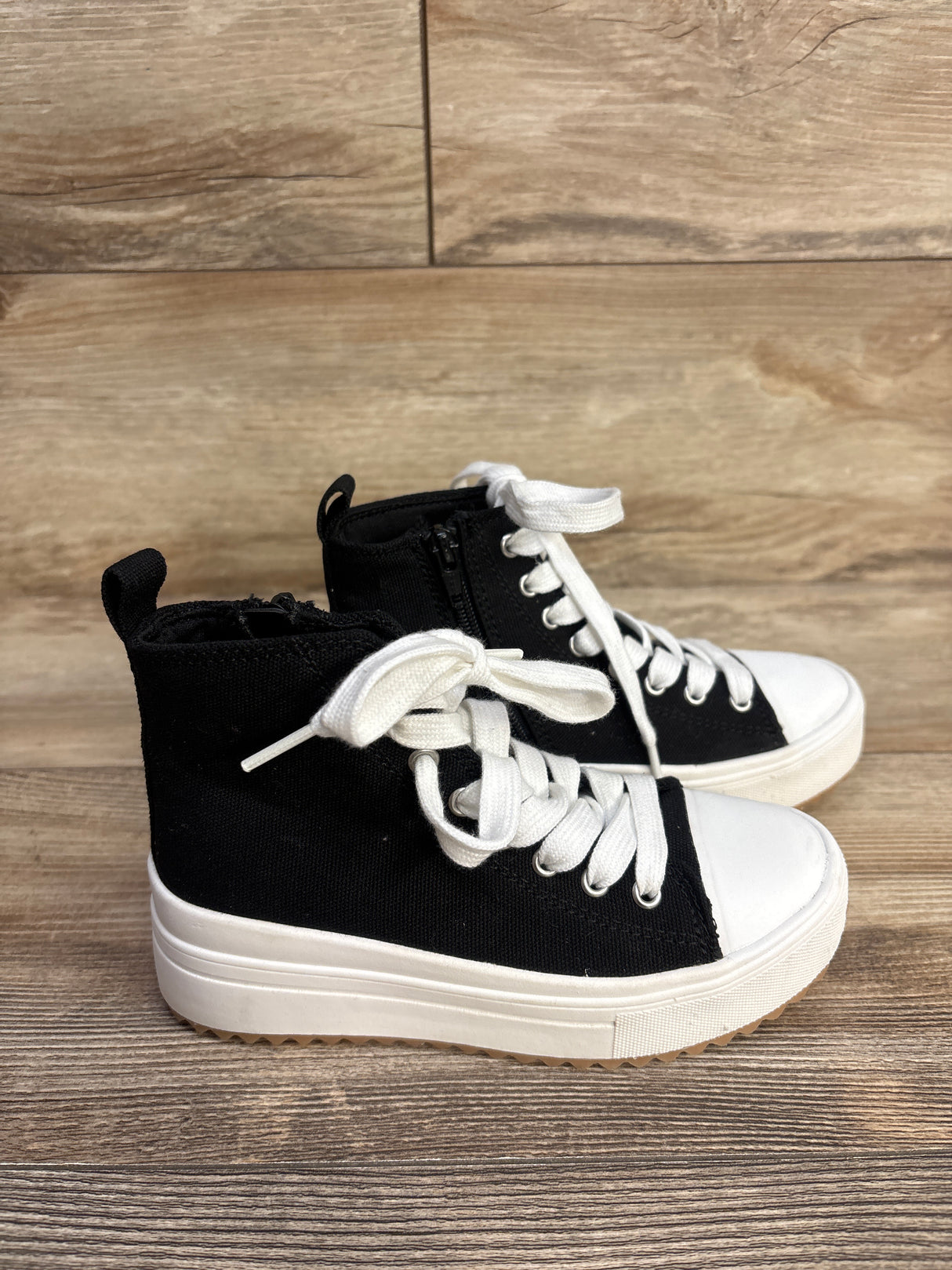 NEW Art Class Platform Canvas High-Top Sneakers Black sz 13c