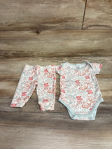 The Peanutshell 2pc Bodysuit & Pant Set Ivory sz 0-3m