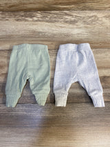 Just One You 2pk Pull On Pants Sage sz PREEMIE