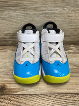 Jordan 6 Rings TD 'White Light Blue Fury' Sneakers sz 8c