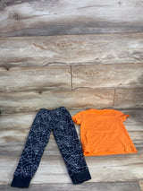 Cat & Jack 2pc Trick Or Treat Shirt & Jogger Set Orange sz 4T