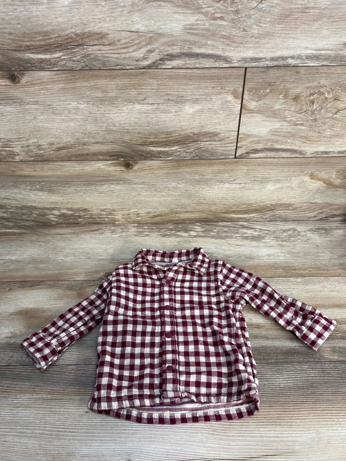 Reversible Snap Up Shirt Red sz 9-12m