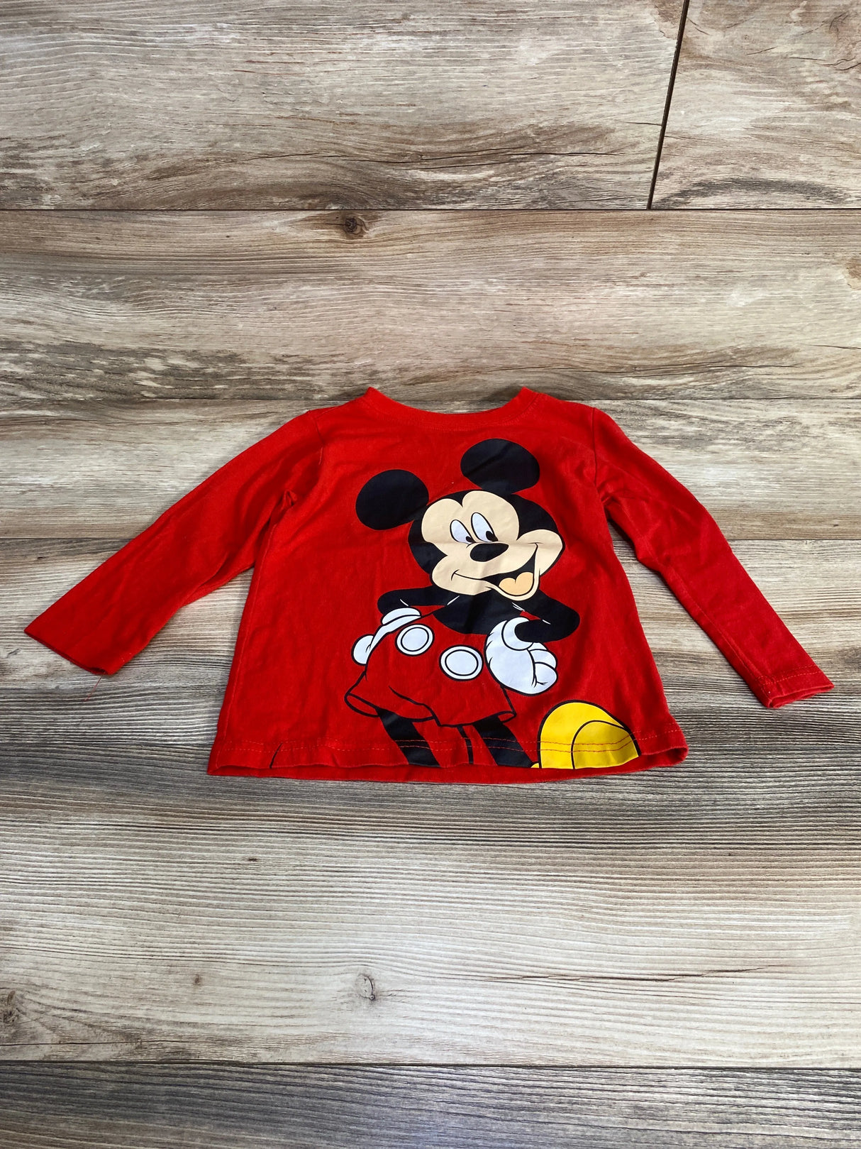 Disney Junior Mickey Mouse Shirt Red sz 3T