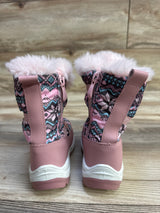 Nova Mountain Faux Fur Snow Boots Pink sz 7c