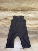 Carter's Ribbed Henley Sleeveless Jumpsuit Grey sz Newborn