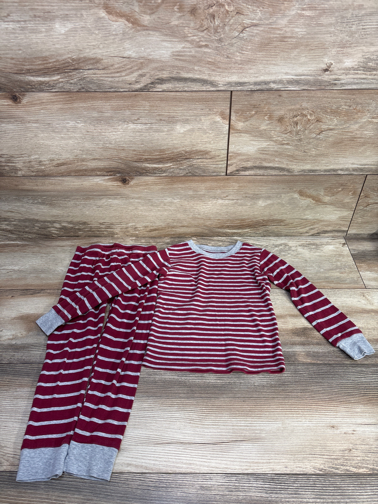 Carter's 2pc Stiped Pajama Set Burgundy sz 4T