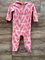 Carter's Hooded Blanket Coverall Pink sz 18m