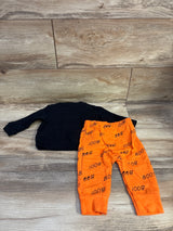 Cat & Jack 2pc Baby Boo Sweatshirt & Joggers Set Black sz 6-9m