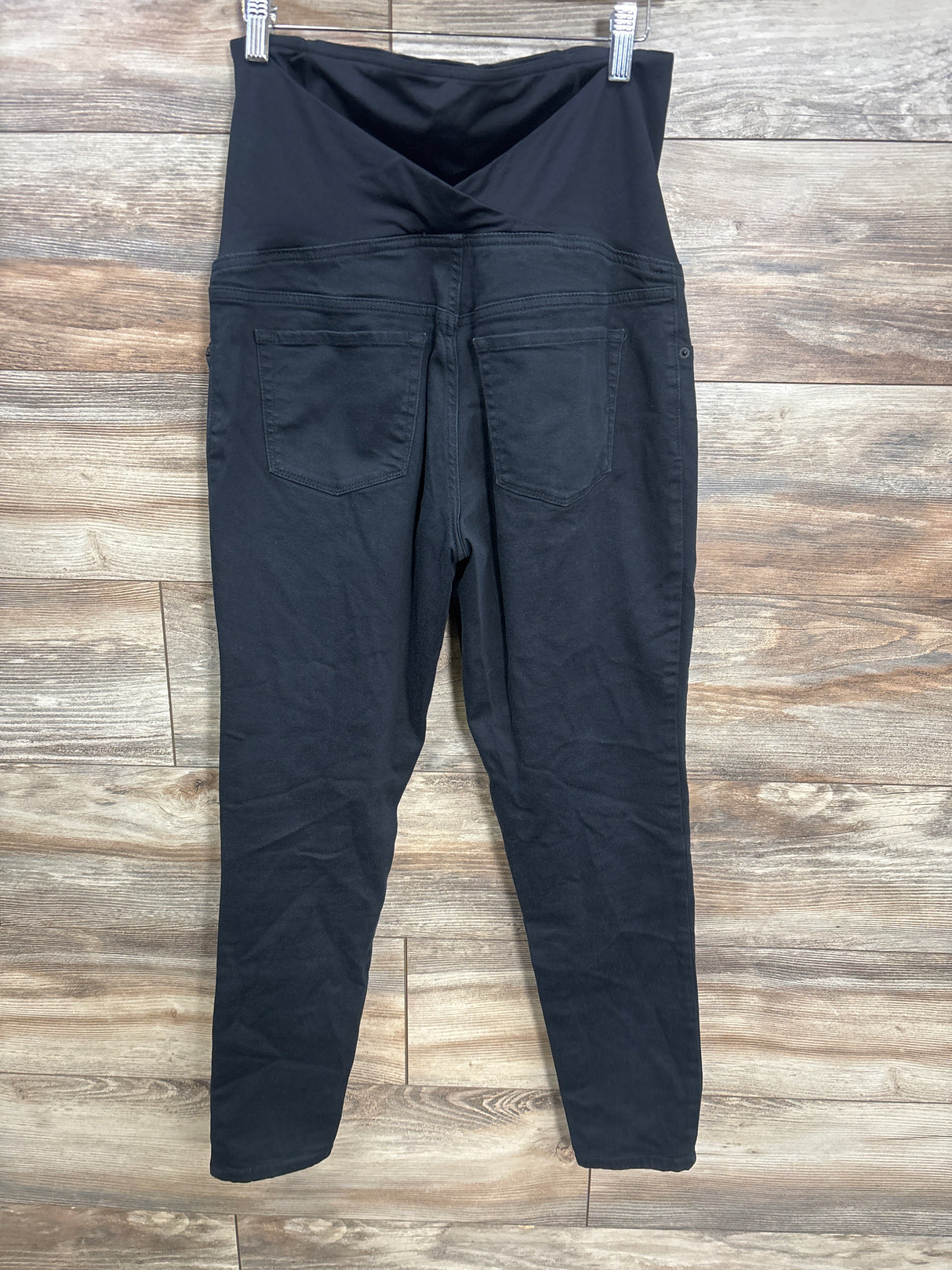 Isabel Maternity Crossover Panel Skinny Jeans Black sz Medium