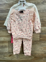 NEW Cynthia Rowley 4pc Mix & Match Sweatshirt Set Peach sz 12m