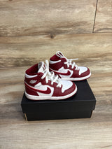 Air Jordan 1 Retro High OG TD 'Artisanal Red' Sneakers sz 7c