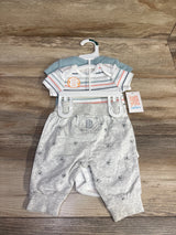 NEW Just One You 3pc Happy Guy Bodysuit Set Light Blue sz 3m