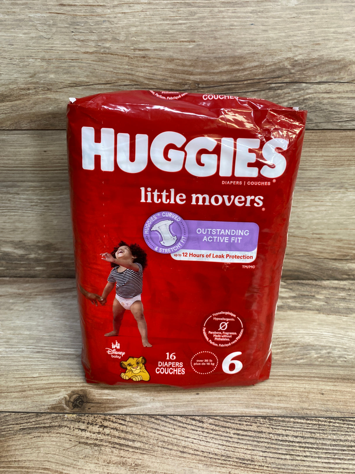 NEW Huggies 16ct Little Movers Diapers sz 6