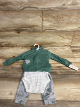 NEW Just One You Full Zip Dinosaur Jacket & Bodysuit Set Green sz 9m