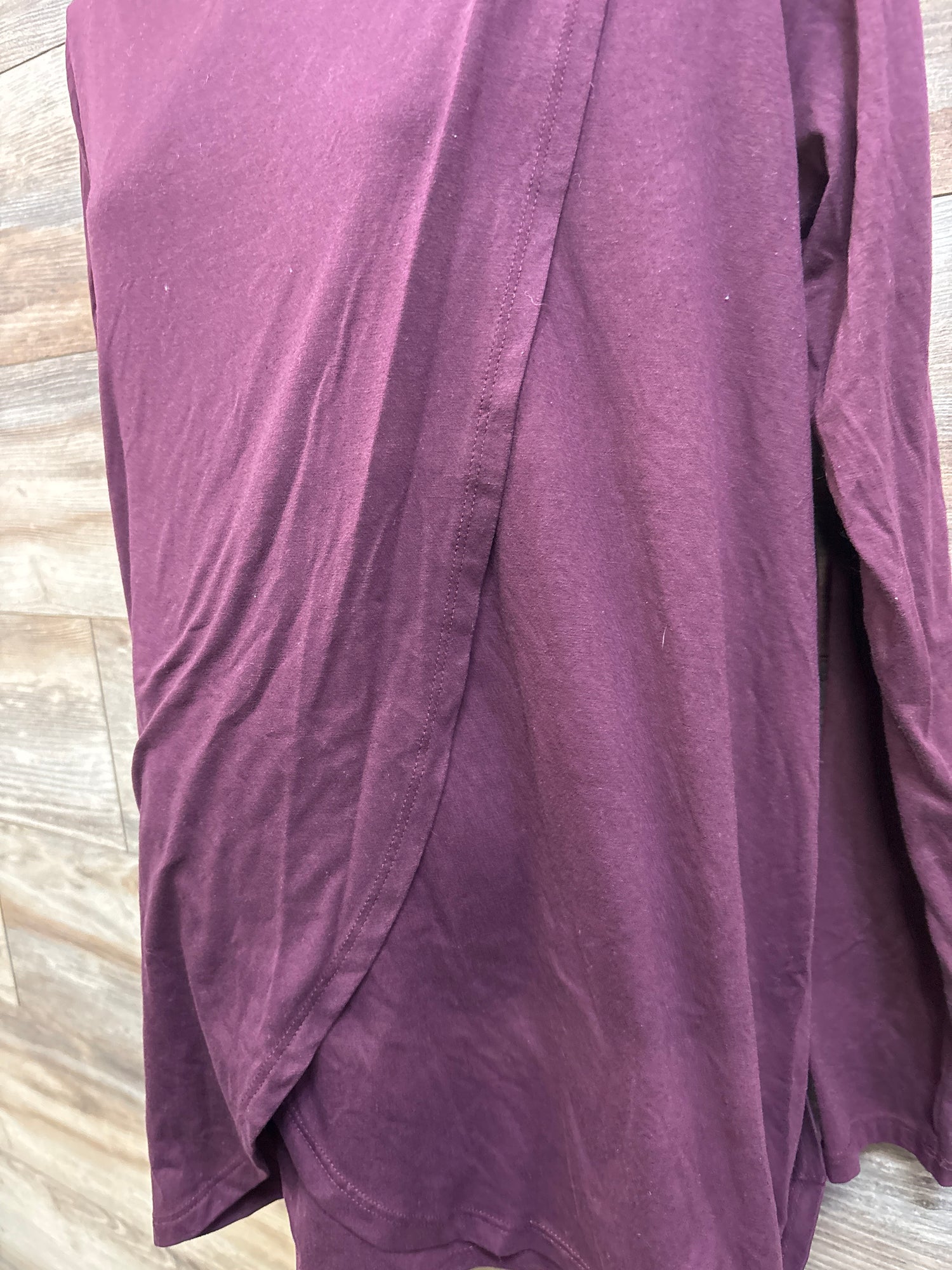 Motherhood Maternity Long Sleeve Nursing Top Maroon sz Large