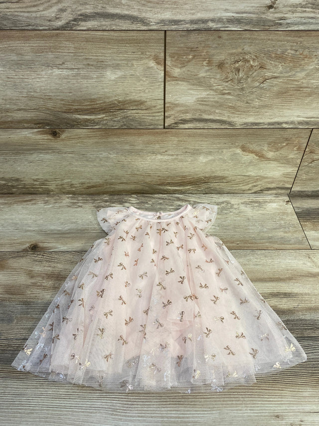 Baby Starters Bow Bodysuit Tulle Dress Pink sz 9m - Me n Mommy To Be