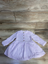 Cat & Jack Long Sleeve Dress Purple sz 2T